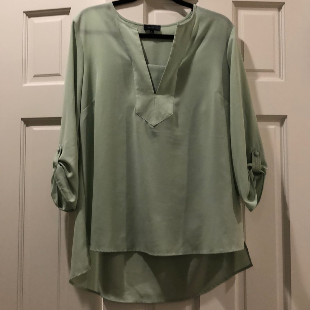 Pale green blouse